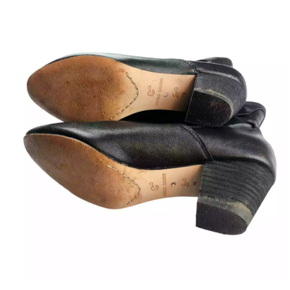 Corso Como Womens Benster Pull On Ankle Boots Black Leather Heeled Size 7M - Picture 8 of 8